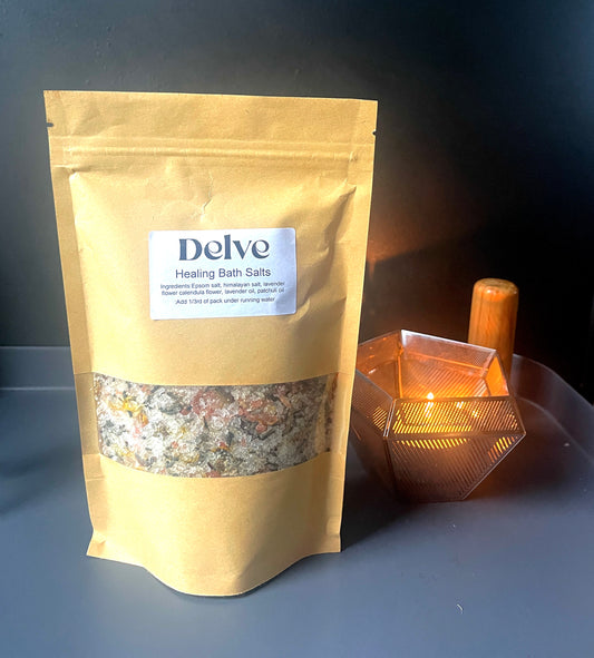 Pack of healing bath salts